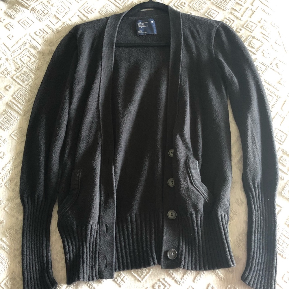 Black cardigan